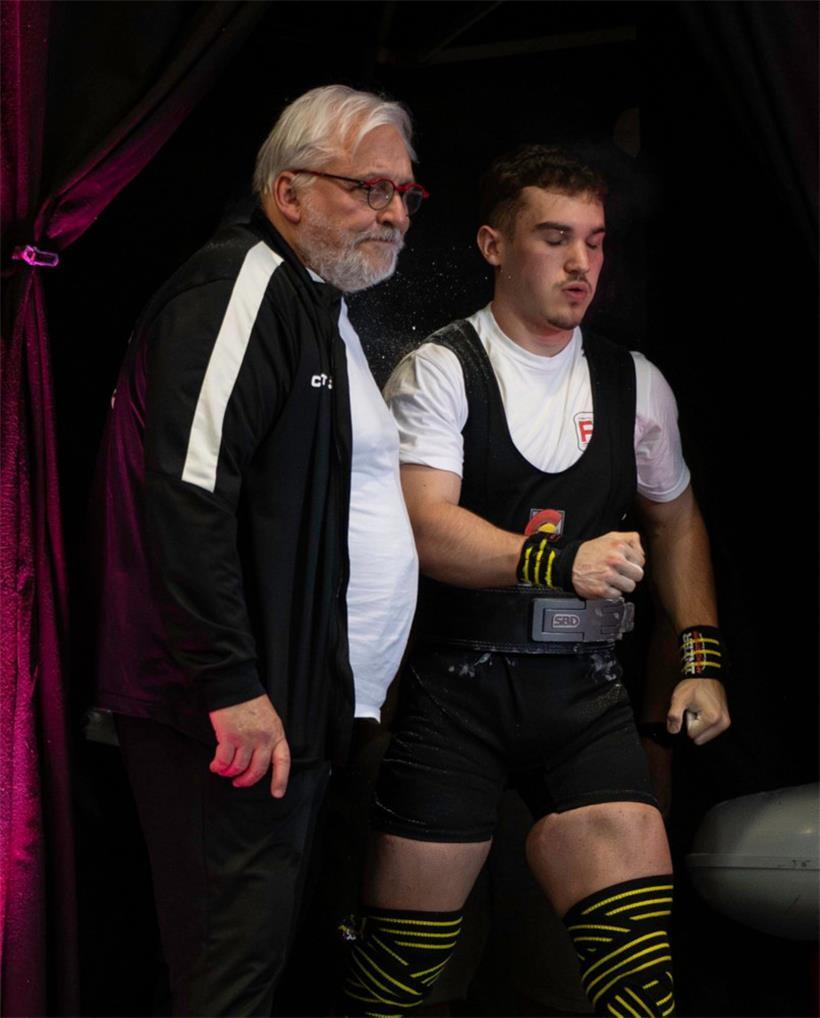 Nationaltrainer Alain Hammang und sein Schützling