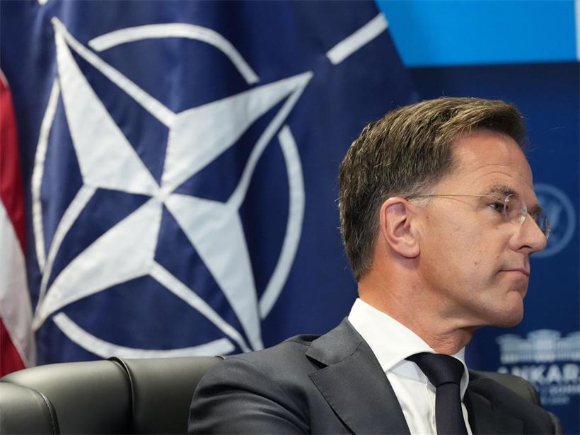 Nato-Generalsekretär Mark Rutte trifft US-Präsident Trump im Präsidentenpalast Bestepe beim Nato-Treffen