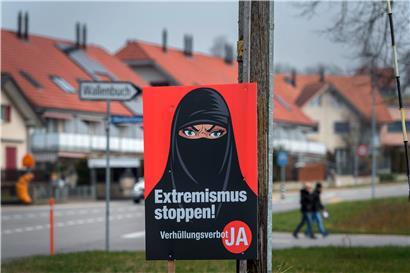 Neben Ländern wie Frankreich, Österreich, Bulgarien, Belgien und Dänemark wird nun auch in der Schweiz ein Verhüllungsverbot eingeführt
