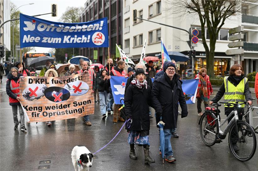 Nein zum Krieg: Der Ostermarsch der „Friddensplattform“ und des „Comité pour une paix juste au Proche-Orient“ im vergangenen Jahr
