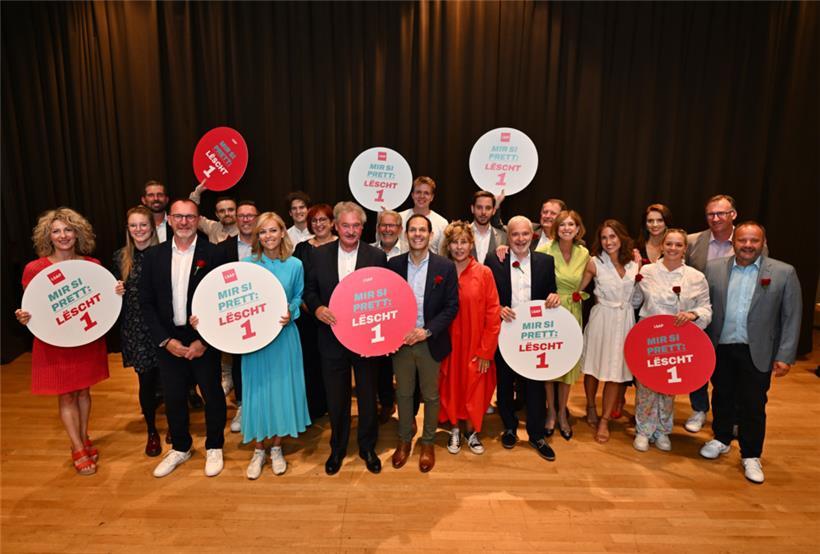 Neun Frauen und 14 Männer: 23 Kandidaten sollen den Süden für die LSAP tiefrot zeichnen
