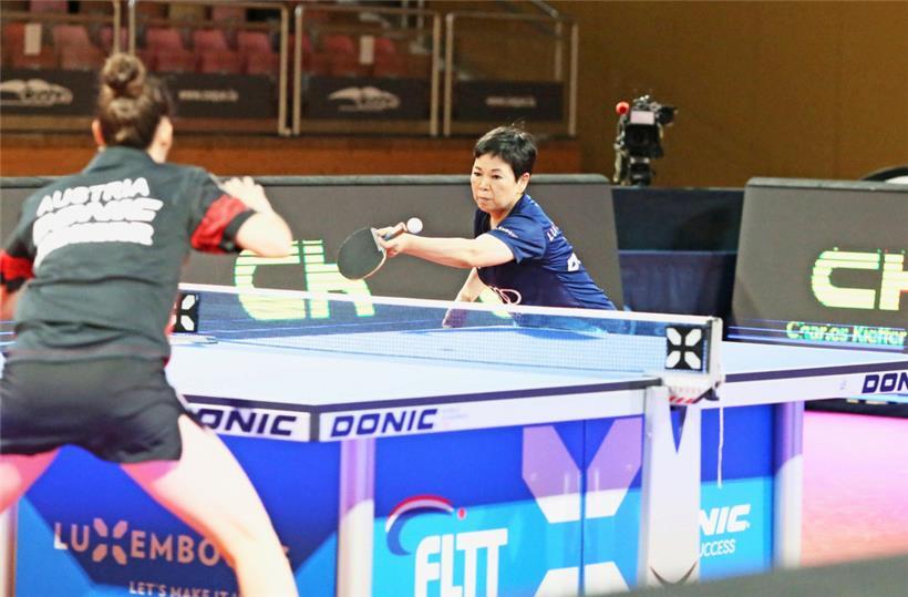 Ni Xia Lian besorgte den Luxemburgerinnen am Montagabend zwei Siege
