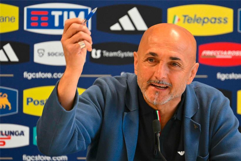 Nicht jede Frage war nach dem Gusto von Luciano Spalletti
