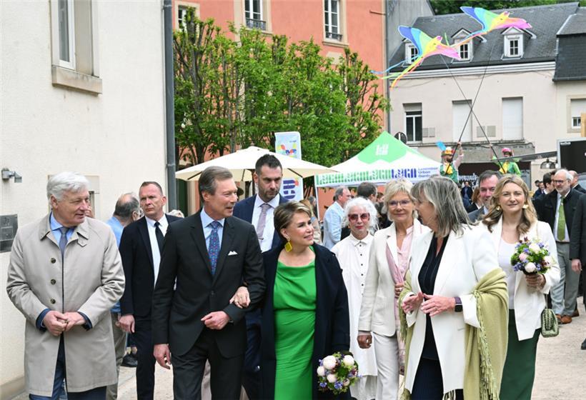 Nicht nur Reden, sondern auch Erklärungen zu den einzelnen Projekten vor Ort sta...