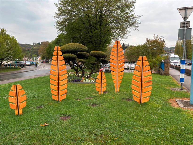 Nicht nur an der Einfahrt der Stadt Ettelbrück, sondern auf dem gesamten Gemeindegebiet hat die LUGA ihre Spuren hinterlassen
