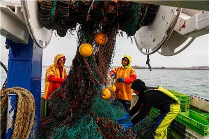 Nicht nur die Bergung, sondern auch die Entsorgung der Fischernetze bereitet Probleme
