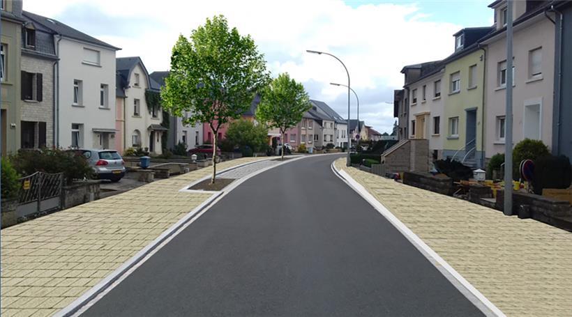 Nicht nur im Zentrum, sondern auch andernorts soll die Gemeinde attraktiver und bürgerfreundlicher werden, wie das Beispiel der Peppinger Straße zeigt.
