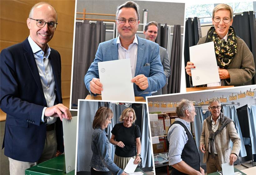 Nicht rumgebummelt: Diese Spitzenkandidaten haben die Wahl natürlich nicht verpasst
