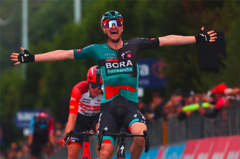 Nico Denz, Teamkollege von Bob Jungels, holte am Donnerstag den ersten Etappensieg für Bora-hansgrohe beim laufenden Giro
