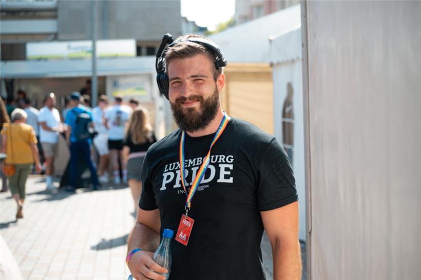 Nicolas Van Elsué kümmert sich bei Rosa Lëtzebuerg ehrenamtlich um das Sponsoring der Luxembourg Pride
