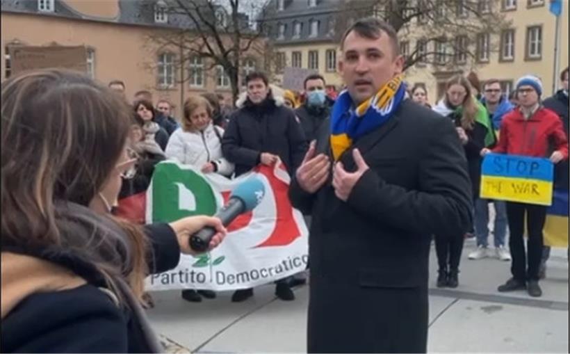 Nicolas Zahrov, der Präsident der Asbl. LUkraine
