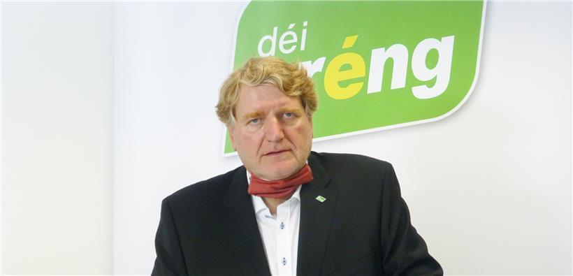 Noch-Co-Parteipräsident Christian Kmiotek forderte eine staatliche Beteiligung in kleinen und mittleren Unternehmen, unter der Voraussetzung, dass diese bestimmte Kriterien von Ökologie und Nachhaltigkeit erfüllen.
