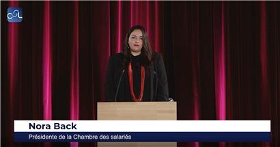 Nora Back hat die Neujahrsansprache dieses Jahr per Video gegeben
