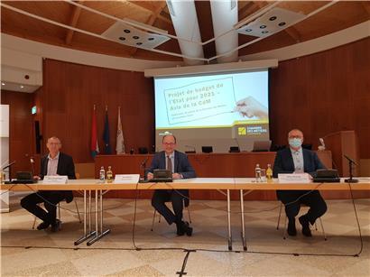 Norry Dondelinger, Tom Wirion und Gilles Reding fehlen im Haushalt 2021 der Regierung klare mittel- und langfristige Perspektiven 
