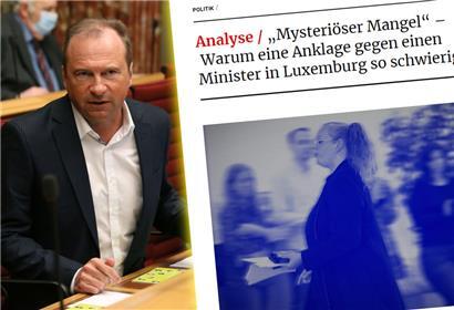 Not amused: Gilles Roth (CSV) ärgert sich über den Schlingerkurs in Sachen „Gaardenhaischen“-Dossier
