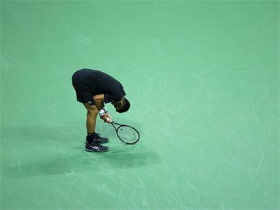 Novak Djokovic litt bei seinem Auftritt bei den US Open aufgrund körperlicher Probleme