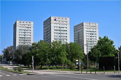 Nummerierte Wohntürme in Borny (Metz)
