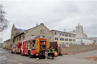 Nur noch eine Brandruine: die alte Brauerei in Diekirch
