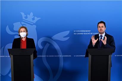 Nur selten konnten Gesundheitsministerin Paulette Lenert und Premier Xavier Bettel gute Nachrichten verkünden
