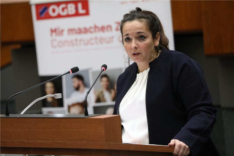 OGBL-Präsidentin Nora Back appellierte an die Regierung, im Sozialdialog nach Lösungen zur Überwindung der Krise und ihrer Folgen zu suchen
