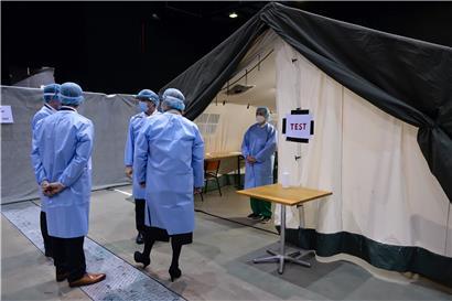 Ob das Militärspital wie das inzwischen geschlossene „Centre de soins avancé“ in Belval aus Militärzelten bestehen wird, ist unwahrscheinlich. Eine Projektstudie soll nun Aufschluss bringen.
