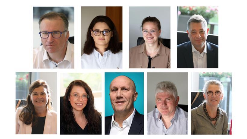 (Oben, v.l.) Thierry Wagner, Emina Ceman, Zenia Charlé, Eric Cillien; (unten, v.l.) Elisabeth Da Silva, Morgan Engel, Claude Olten, Michel Scheuren, Manon Schütz
