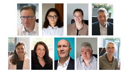 (Oben, v.l.) Thierry Wagner, Emina Ceman, Zenia Charlé, Eric Cillien; (unten, v.l.) Elisabeth Da Silva, Morgan Engel, Claude Olten, Michel Scheuren, Manon Schütz
