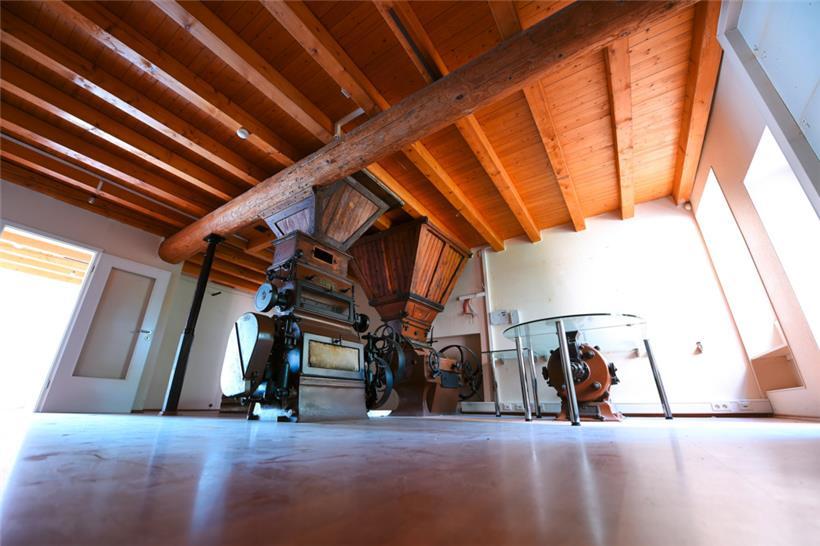 Oberste Etage: das historische Mühlwerk ist komplett erhalten und muss in diesem...