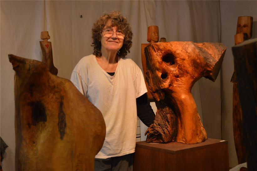 Obwohl Holz das Material ist, mit dem Marie-Josée Kerschen laut eigenen Aussagen...