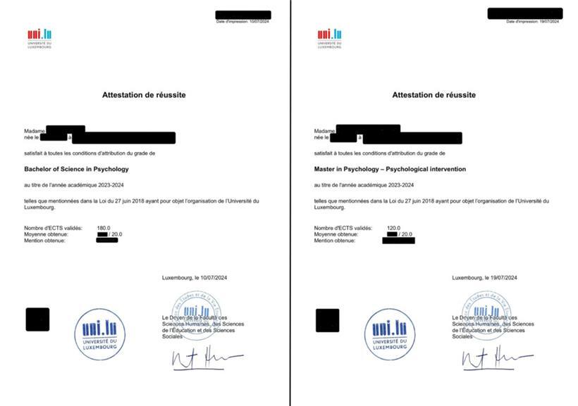 Obwohl die Regelungen erst ab diesem akademischen Jahr greifen sollen, fehlt der Zusatz bereits auf einigen „attestations de réussite“ des vergangenen Jahres. Das sorgt für zusätzliche Verwirrung unter den Studierenden.
