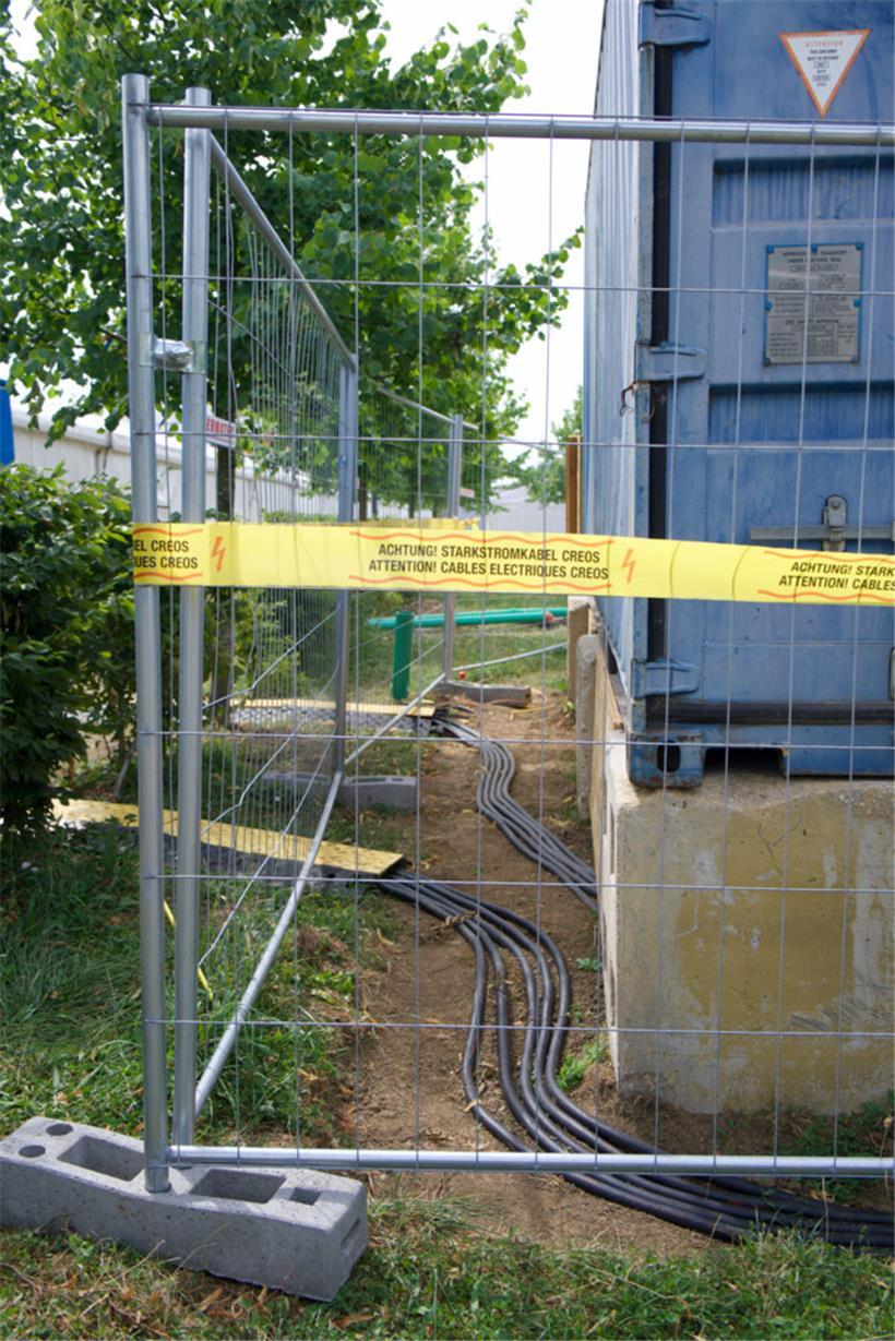Ohne Strom läuft nichts – ein eigener Starkstromanschluss wurde gelegt
