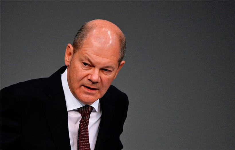 Olaf Scholz stellte gestern den deutschen Haushalt für das kommende Jahr vor
