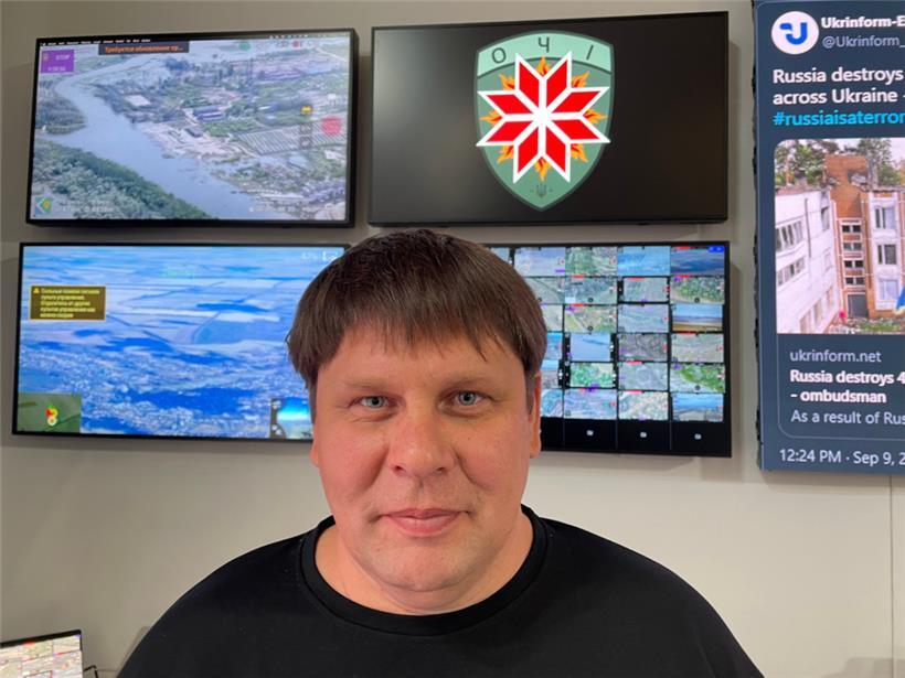 Oleksandr Dimitriew, Gründer des Drohnen-Programms „Otschi“
