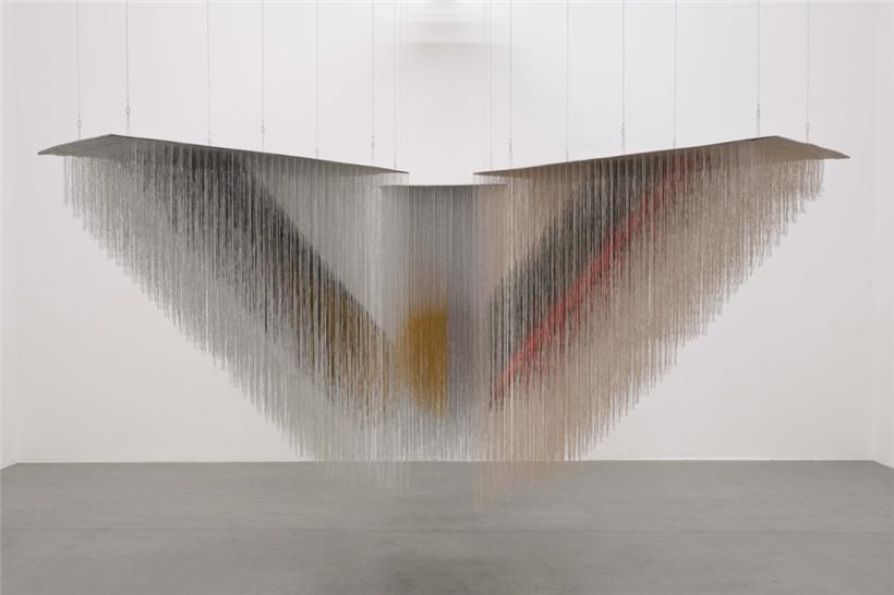 Olga de Amaral, „Bruma T, Bruma Q, Bruma R“ (2014)
