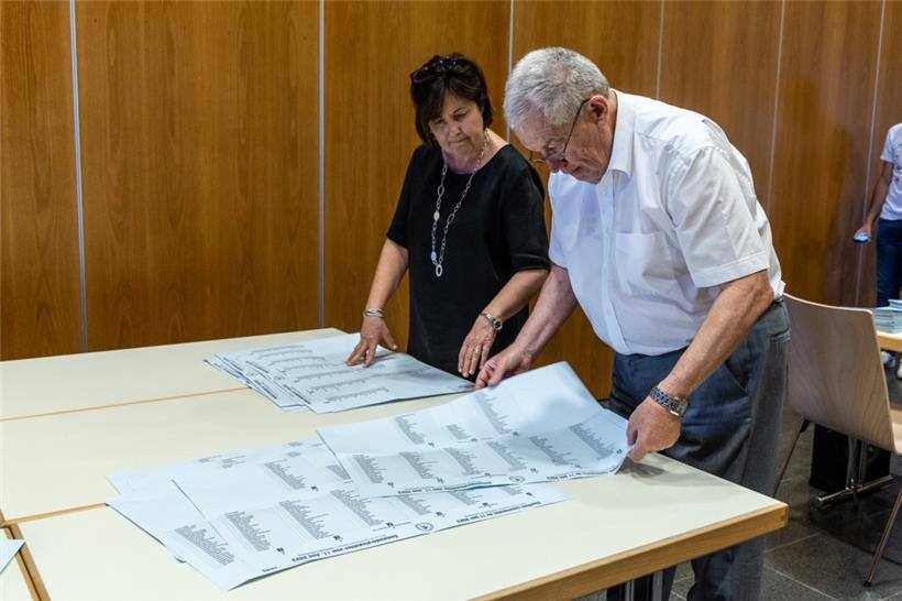 Organisation der Auszählung in Luxemburg-Stadt