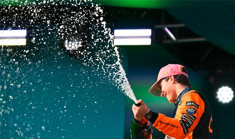 Oscar Piastri feierte am Sonntag den dritten Sieg in Folge
