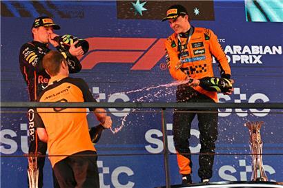 Oscar Piastri hatte in Saudi-Arabien allen Grund zum Jubeln
