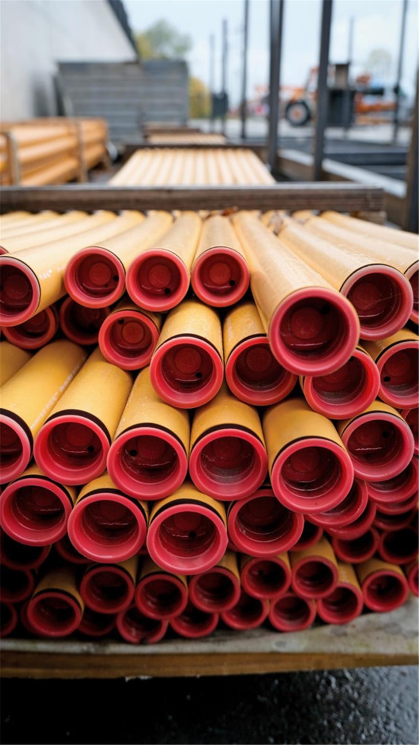 PE-Niederdruckrohre im Lager
