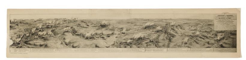 Panorama der luxemburgisch-französisch-belgisch-deutschen Eisenerzbecken von Longwy und Esch/Alzette um 1910, mit den Hüttenwerken, Erzgruben und Industrieorten. Ein Teil Lothringens war von 1871 bis 1918 deutsch. Karte des Pariser Zeichners Georges Peltier, der aus der Gegend von Longwy (Pierrepont) stammte und u.a. für Stahlunternehmen in Luxemburg und Frankreich arbeitete. Gedruckt wurde die Karte vom Luxemburger Fotografen…
