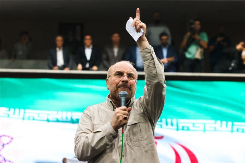 Parlamentspräsident Mohammad-Bagher Ghalibaf gilt als einer der aussichtsreichsten Kandidaten bei der Präsidentenwahl im Iran
