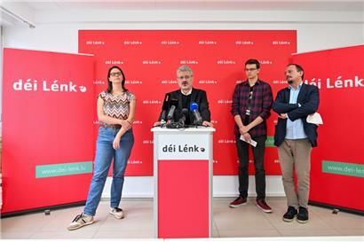 Parteisprecher und Chamber-Abgeordnete (v.l.): Carole Thoma, David Wagner, André Marques und Marc Baum
