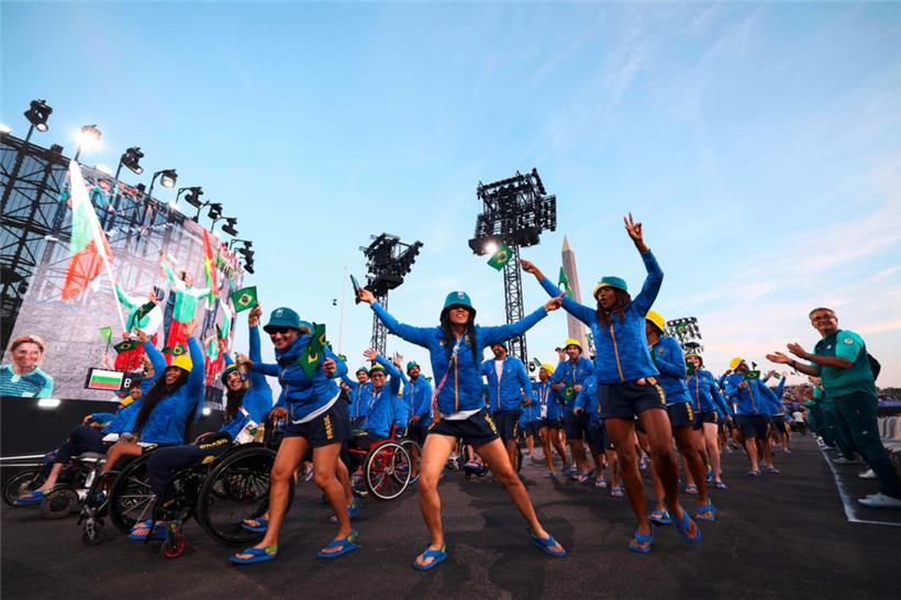 Partystimmung bei der brasilianischen Delegation