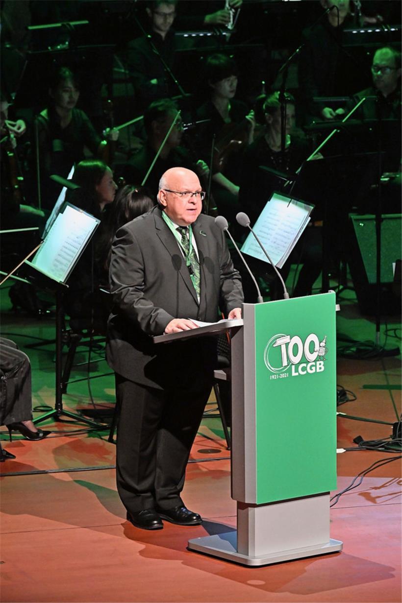 Patrick Dury konnte u.a. auch die beiden LCGB-Urgesteine Jean Spautz und Marcel Glesener begrüßen
