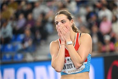 Patrizia Van der Weken holte am Samstag über 60 m WM-Bronze
