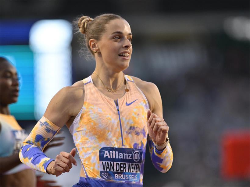 Patrizia Van der Weken ist über 100 m eine von nur vier Europäerinnen