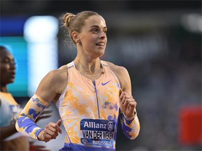 Patrizia Van der Weken ist über 100 m eine von nur vier Europäerinnen