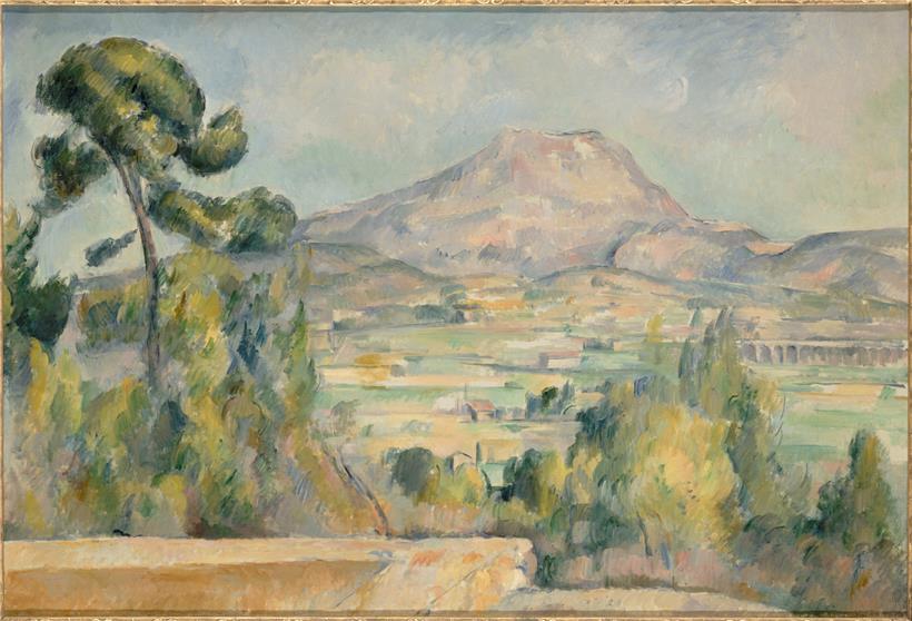 Paul Cezanne, „La Montagne Sainte-Victoire“, vers 1890, huile sur toile, 65 x 95,2 cm,  Paris, musée d’Orsay, donation de la petite-fille d’Auguste Pellerin, 1969
