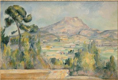 Paul Cezanne, „La Montagne Sainte-Victoire“, vers 1890, huile sur toile, 65 x 95,2 cm,  Paris, musée d’Orsay, donation de la petite-fille d’Auguste Pellerin, 1969
