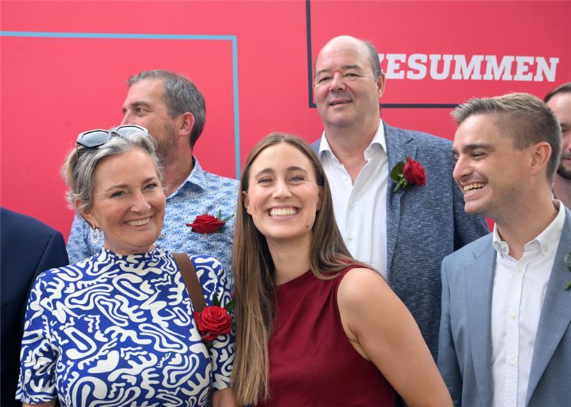 Paulette Lenert, Yves Cruchten, Liz Braz, Claude Haagen und Ben Polidori am Freitag bei der Bilanz-Pressekonferenz
