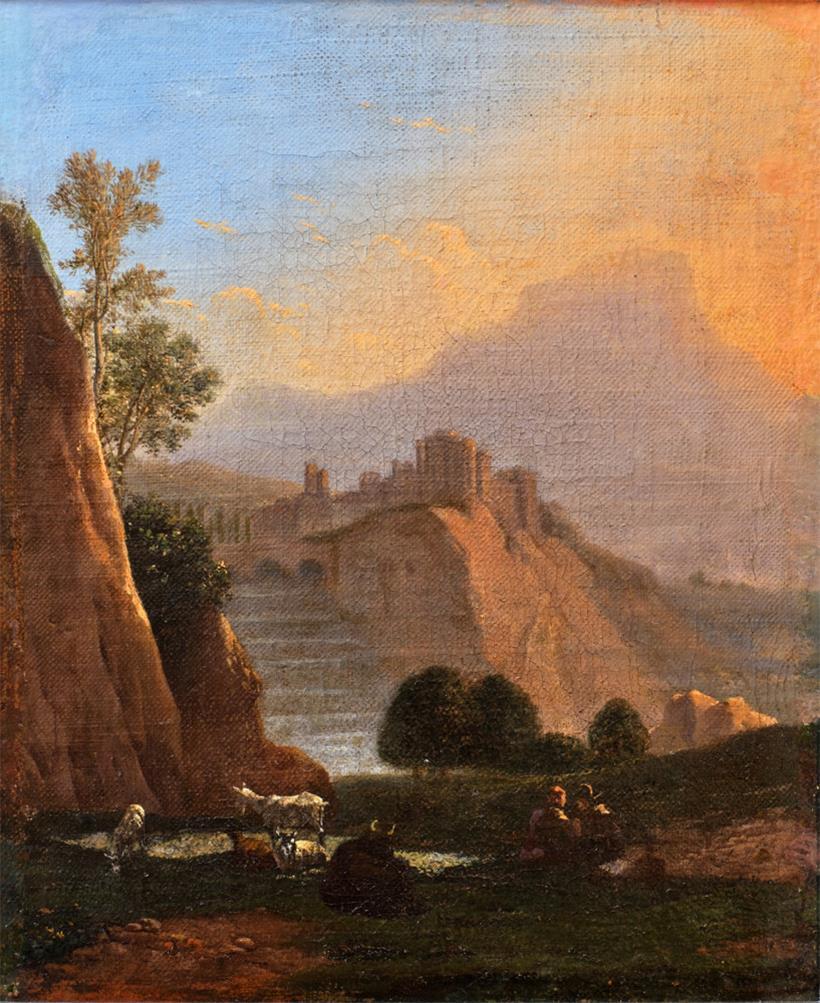 Paysage bucolique avec vedute de Tivoli, Karel Dujardin (1626-1678)

